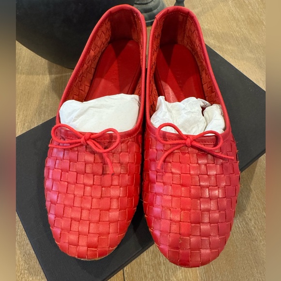 Freda Salvador Roma flats in Crimson size 7 - Picture 2 of 10